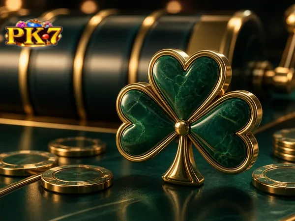 PK7 homepage banner featuring top slot titles